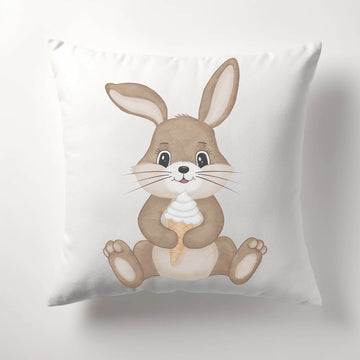 Kinderkissen Hase mit Eis Kissen - Plüsch Plüsch