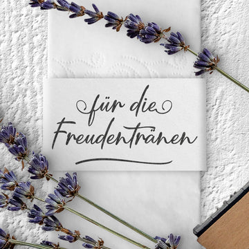Stempel - für die Freudentränen - Schreibschrift unterstrichen FS-007