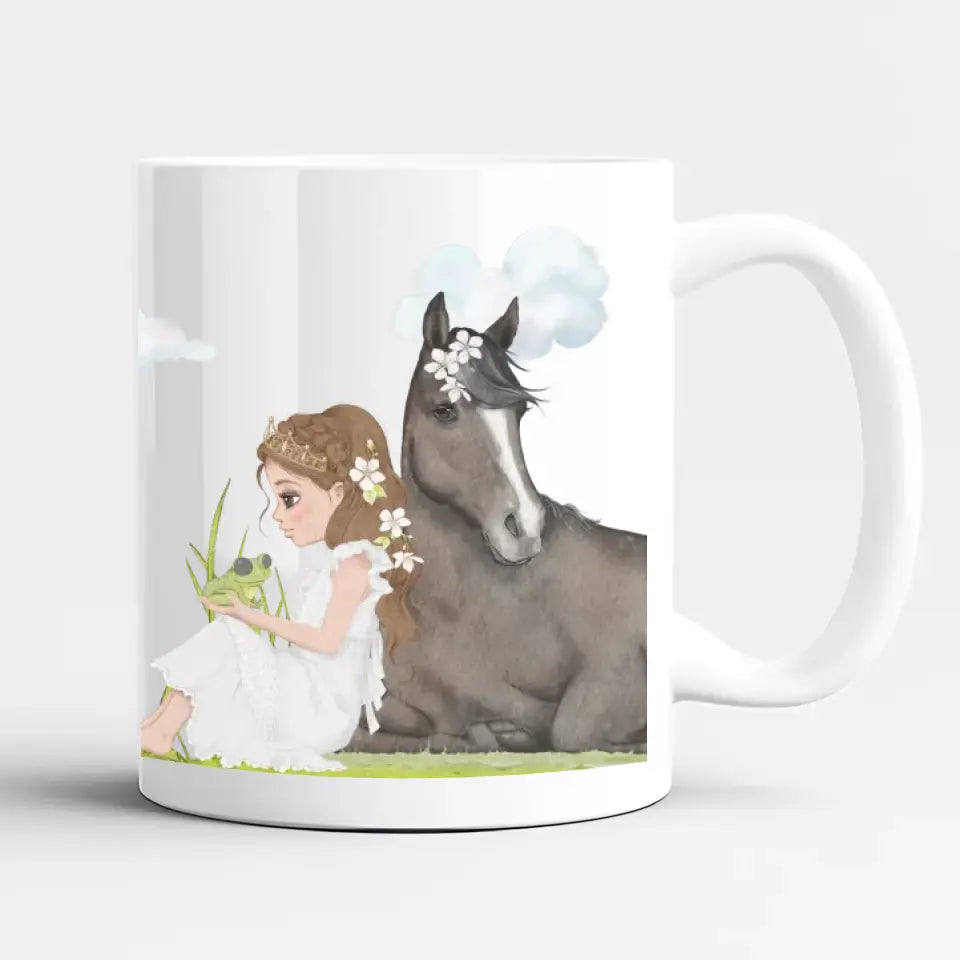 Namenstasse Prinz und Prinzessen, hellbraune Haare