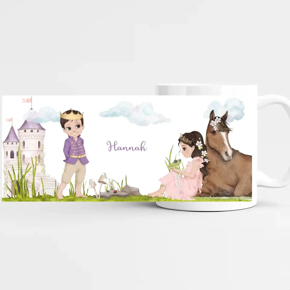 Namenstasse Prinz und Prinzessen, braune Haare