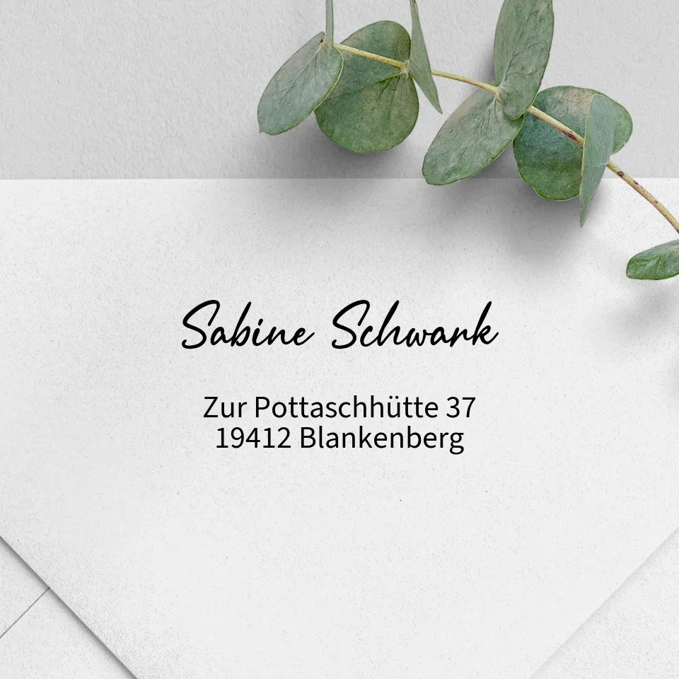 Adressstempel "Schwank" Stempel
