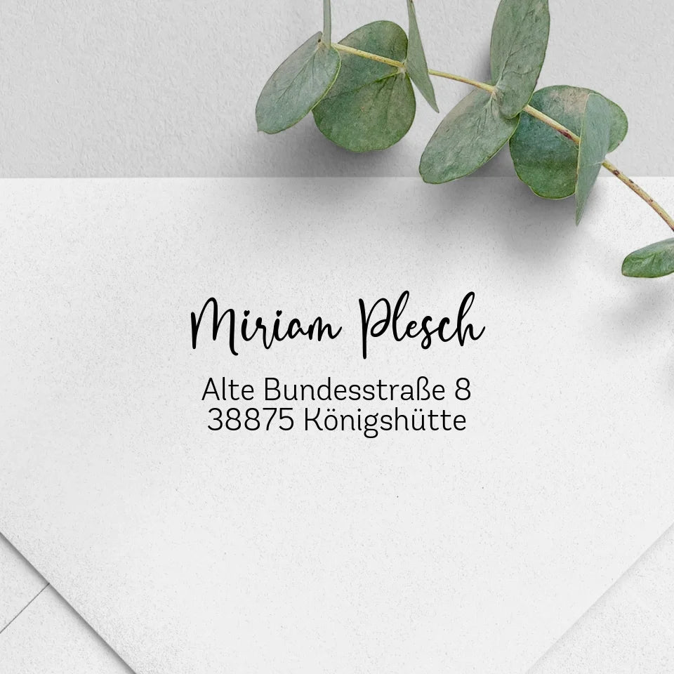 Adressstempel "Plesch" Stempel