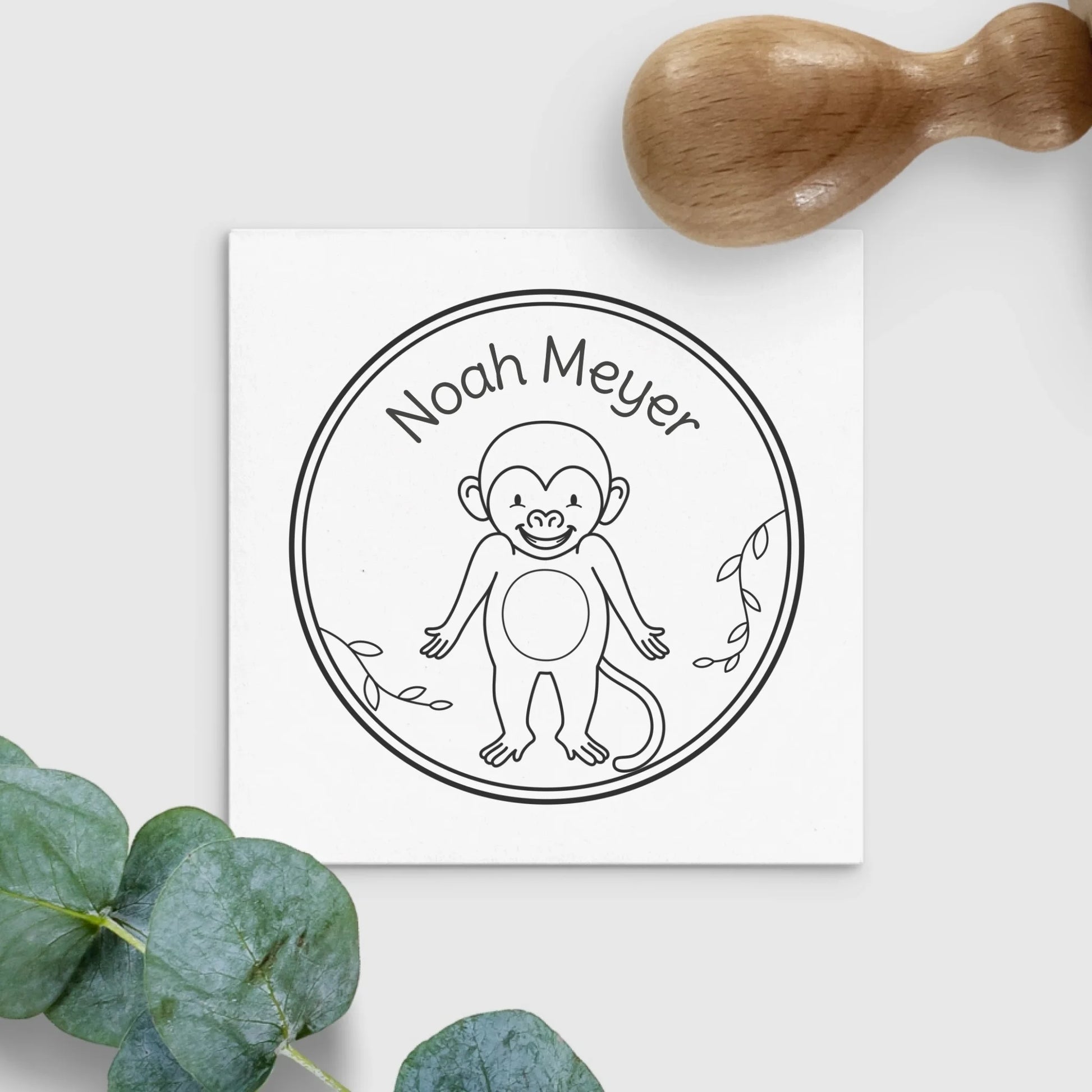 Kinderstempel Safaritiere, Namensstempel Kinderstempel