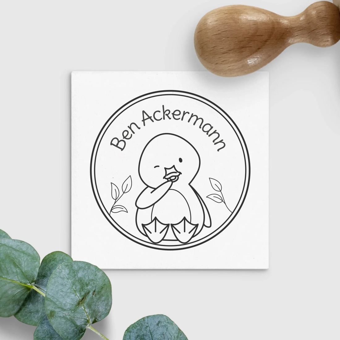 Kinderstempel Bauernhoftiere, Namensstempel Kinderstempel