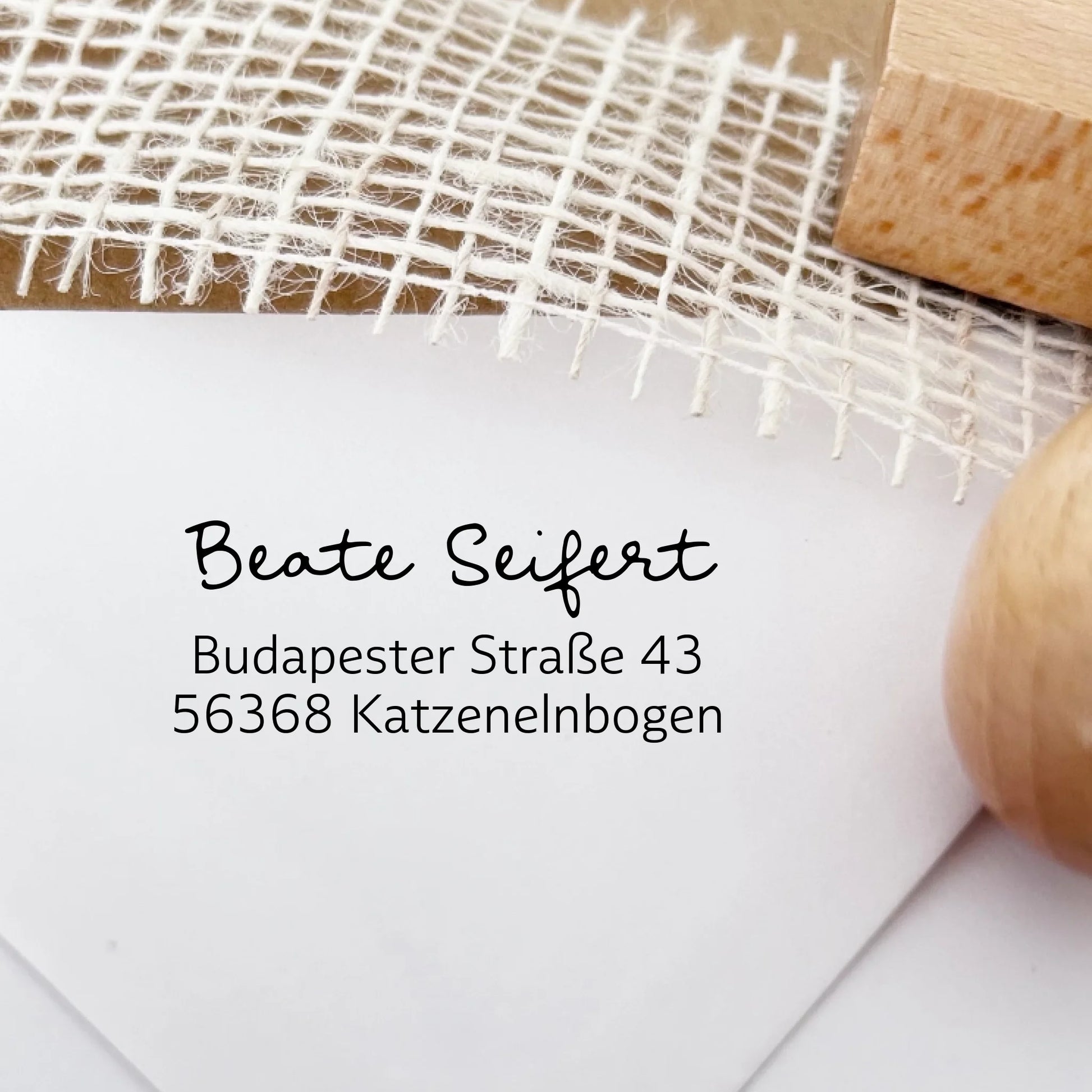 Adressstempel "Seifert" Selbstfärbender Stempel 58x22 mm Stempel