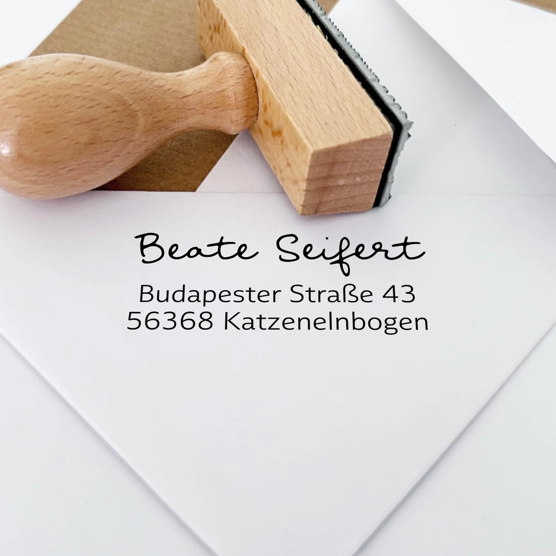 Adressstempel "Seifert" Holzstempel 60x30 mm Stempel