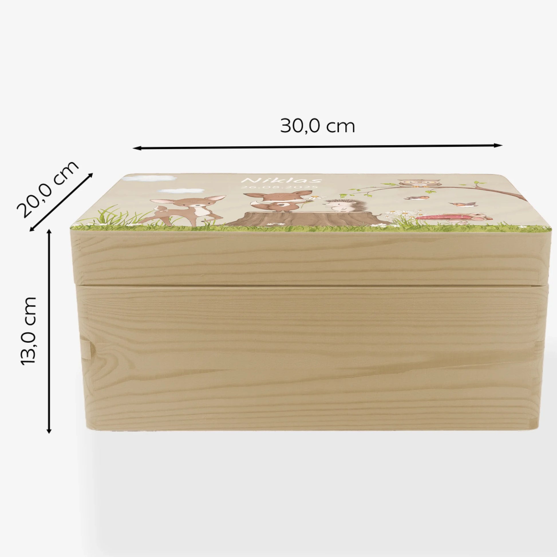 Erinnerungsbox Waldtiere, personalisiert