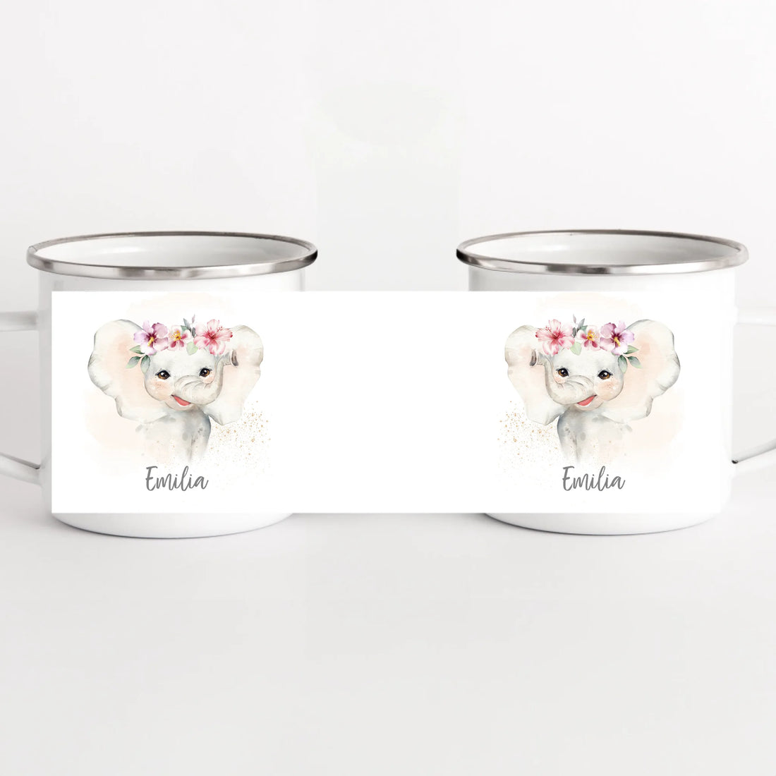 Kindertasse Elefant mit Namen, personalisiert