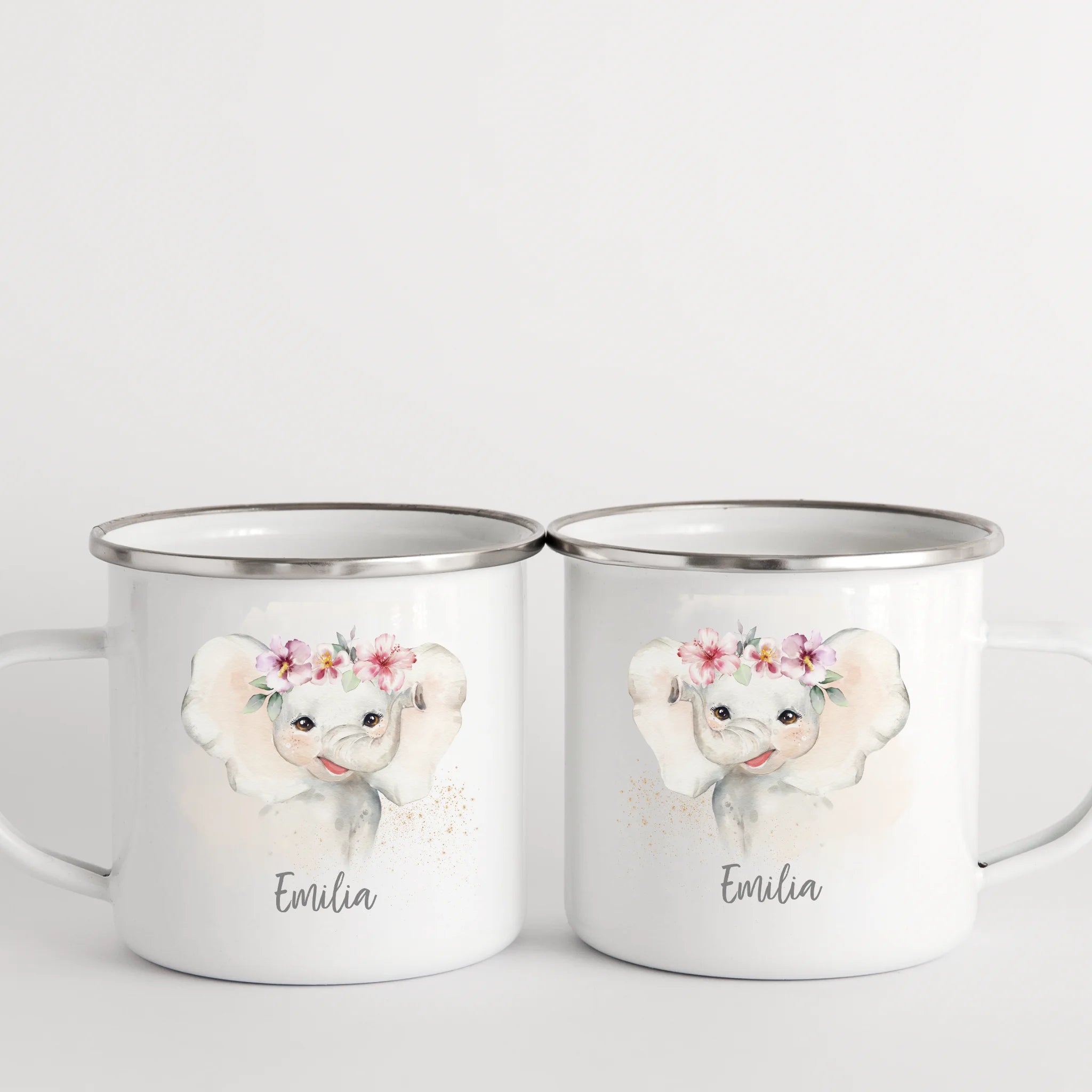Kindertasse Elefant mit Namen, personalisiert