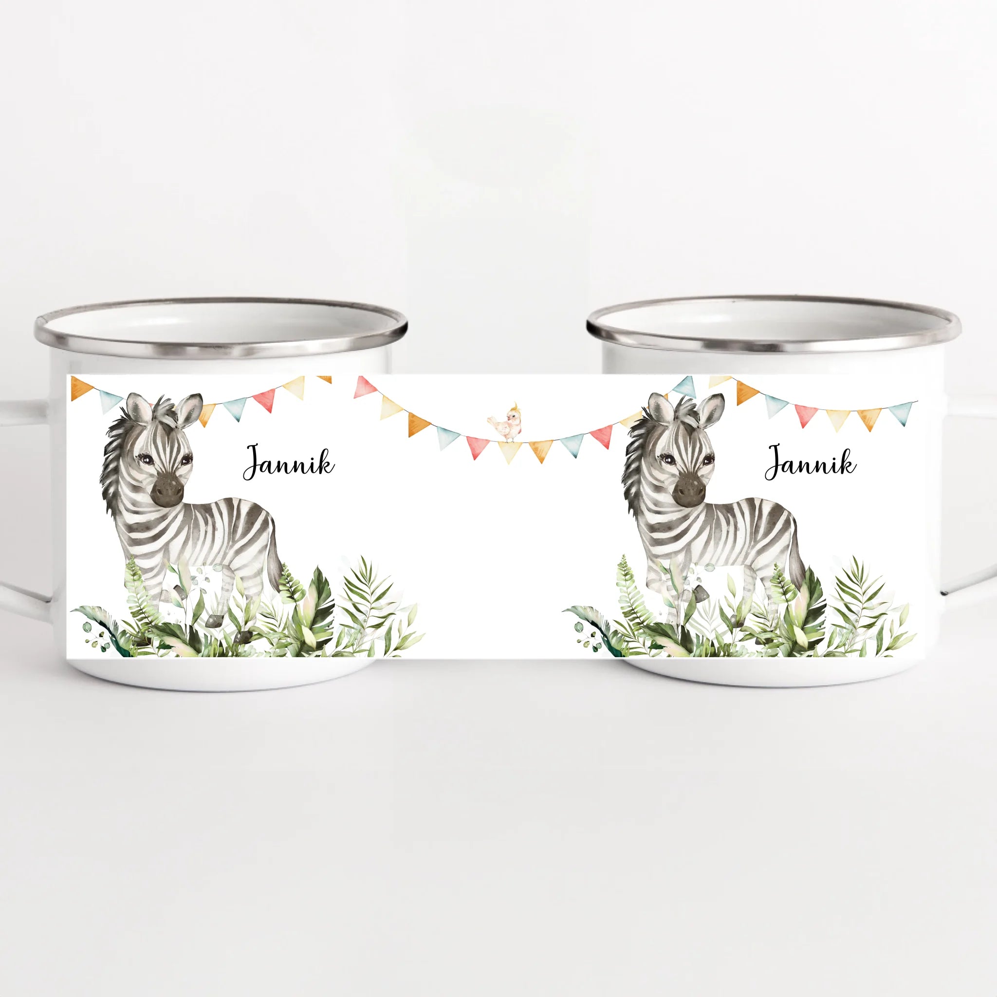 Kindertasse Zebra personalisiert mit Namen