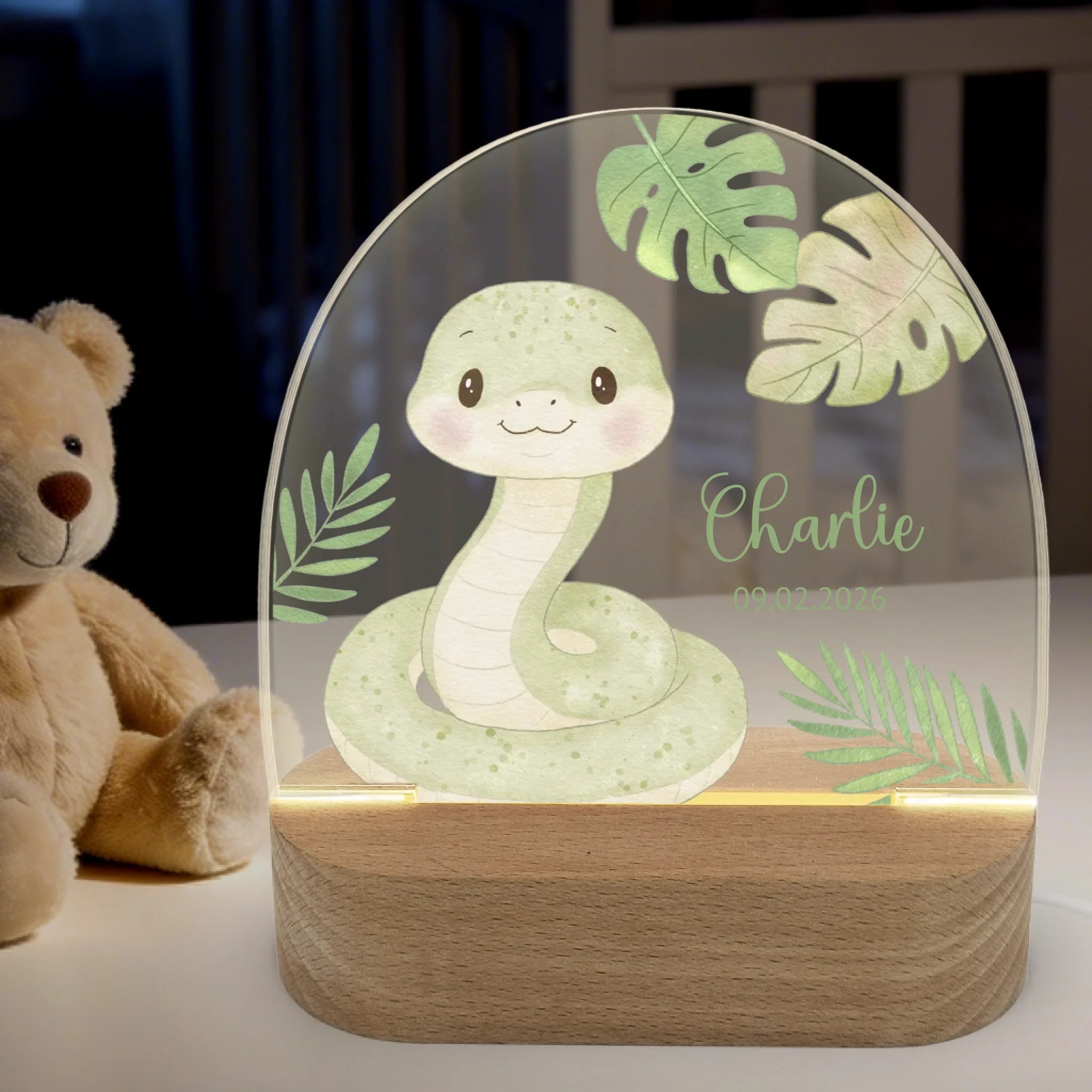 Nachtlicht-an-Hintergrund