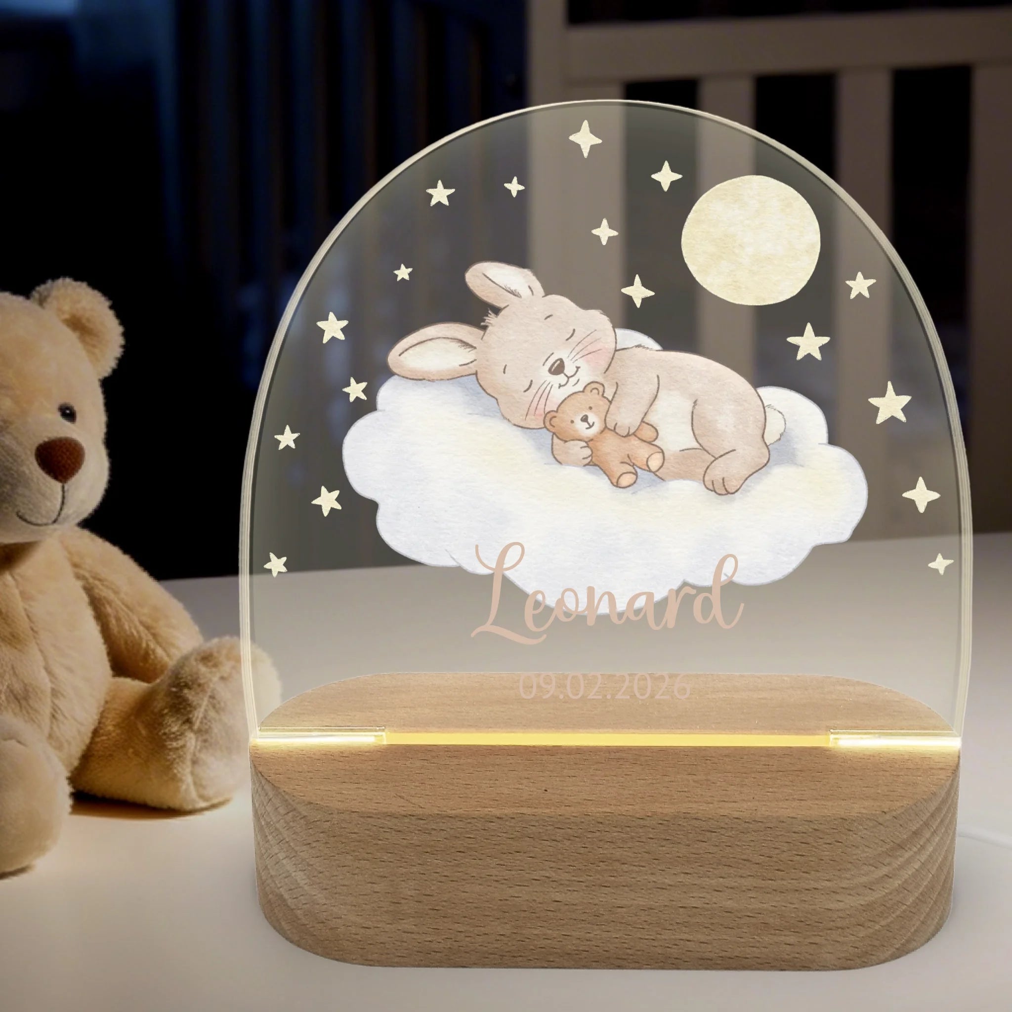 Nachtlicht-an-Hintergrund