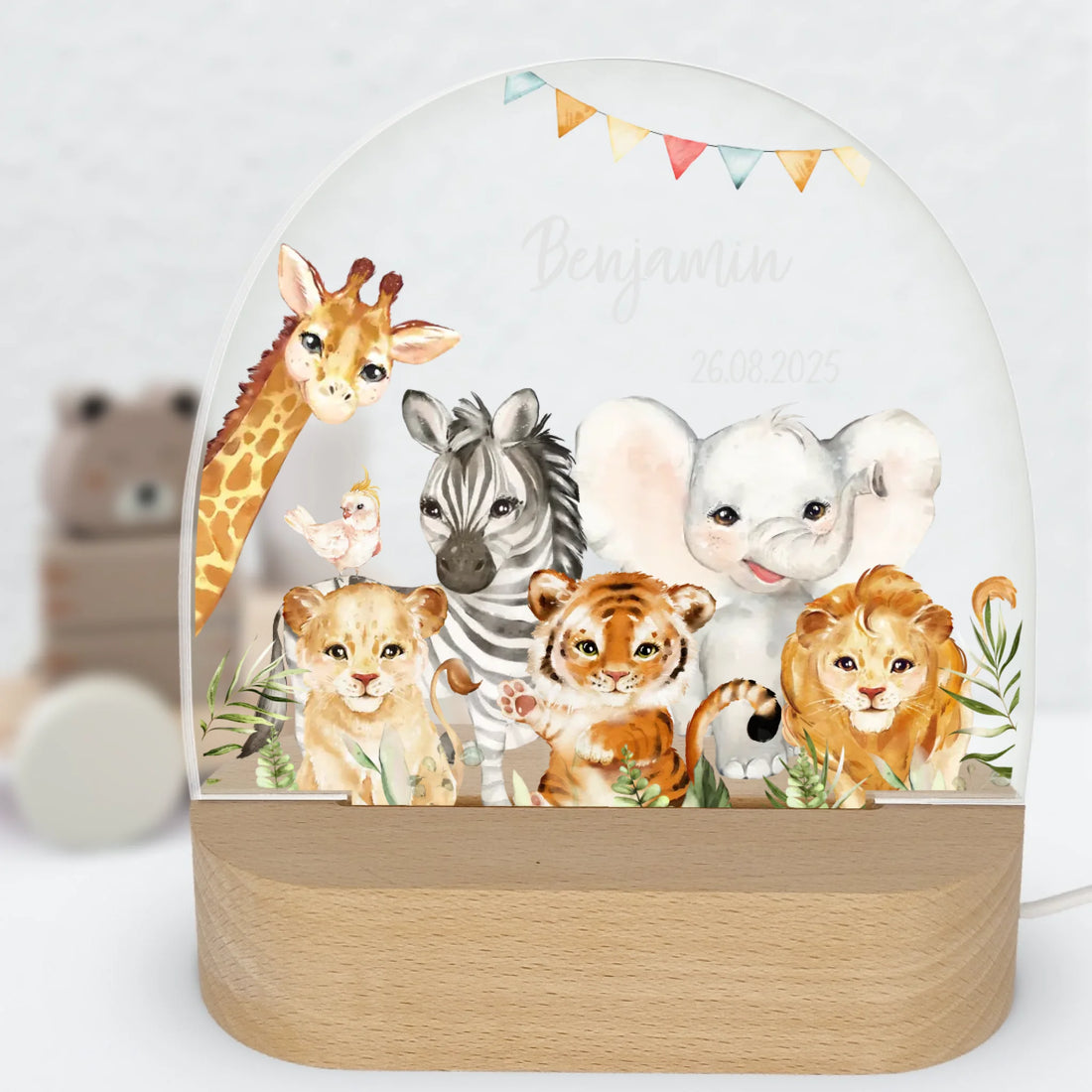 Nachtlicht-an-Hintergrund