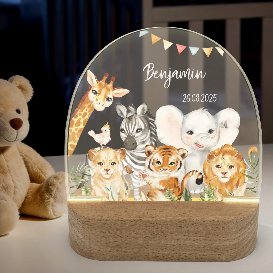 Nachtlicht-an-Hintergrund