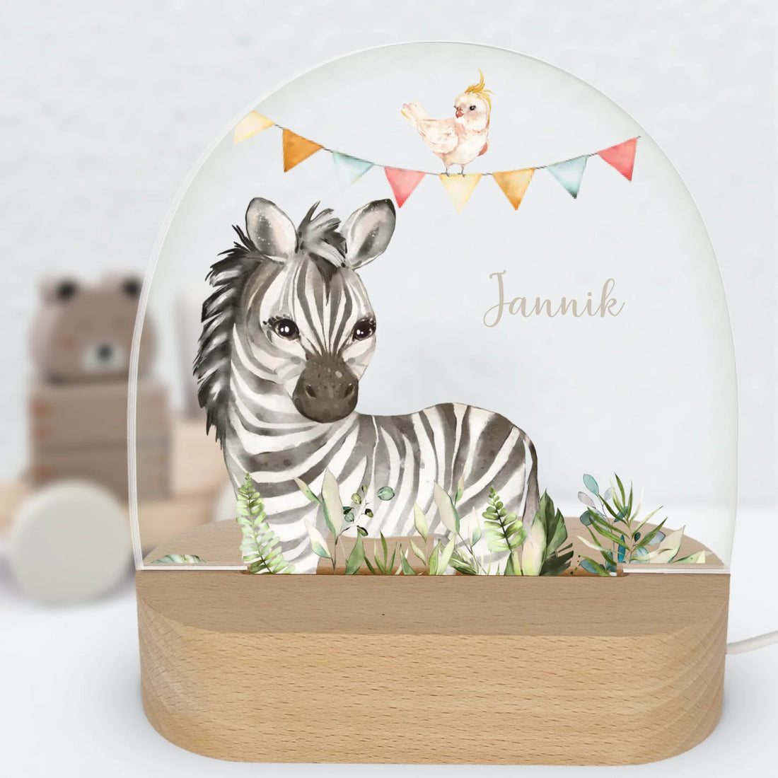 Nachtlicht-an-Hintergrund