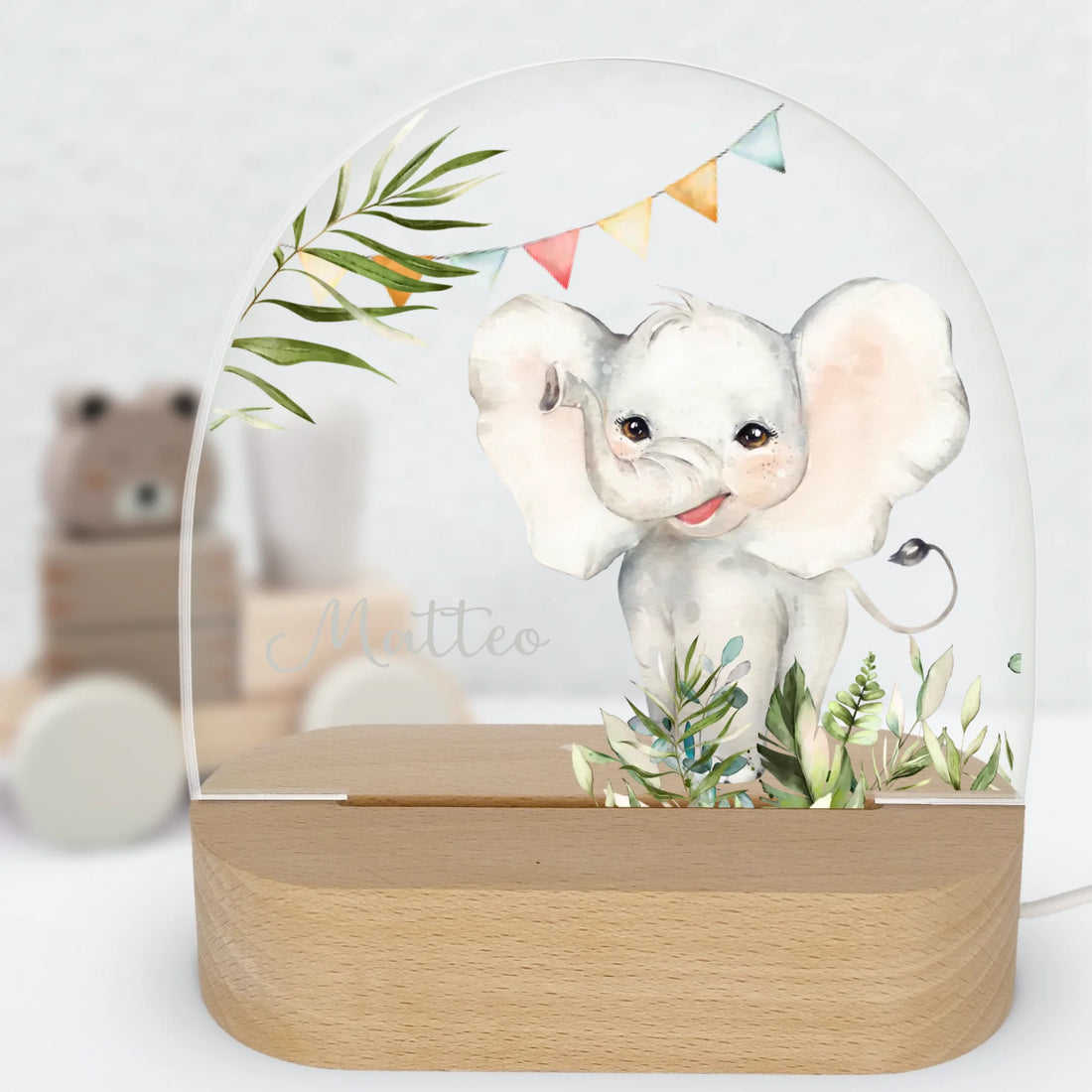 Nachtlicht-an-Hintergrund