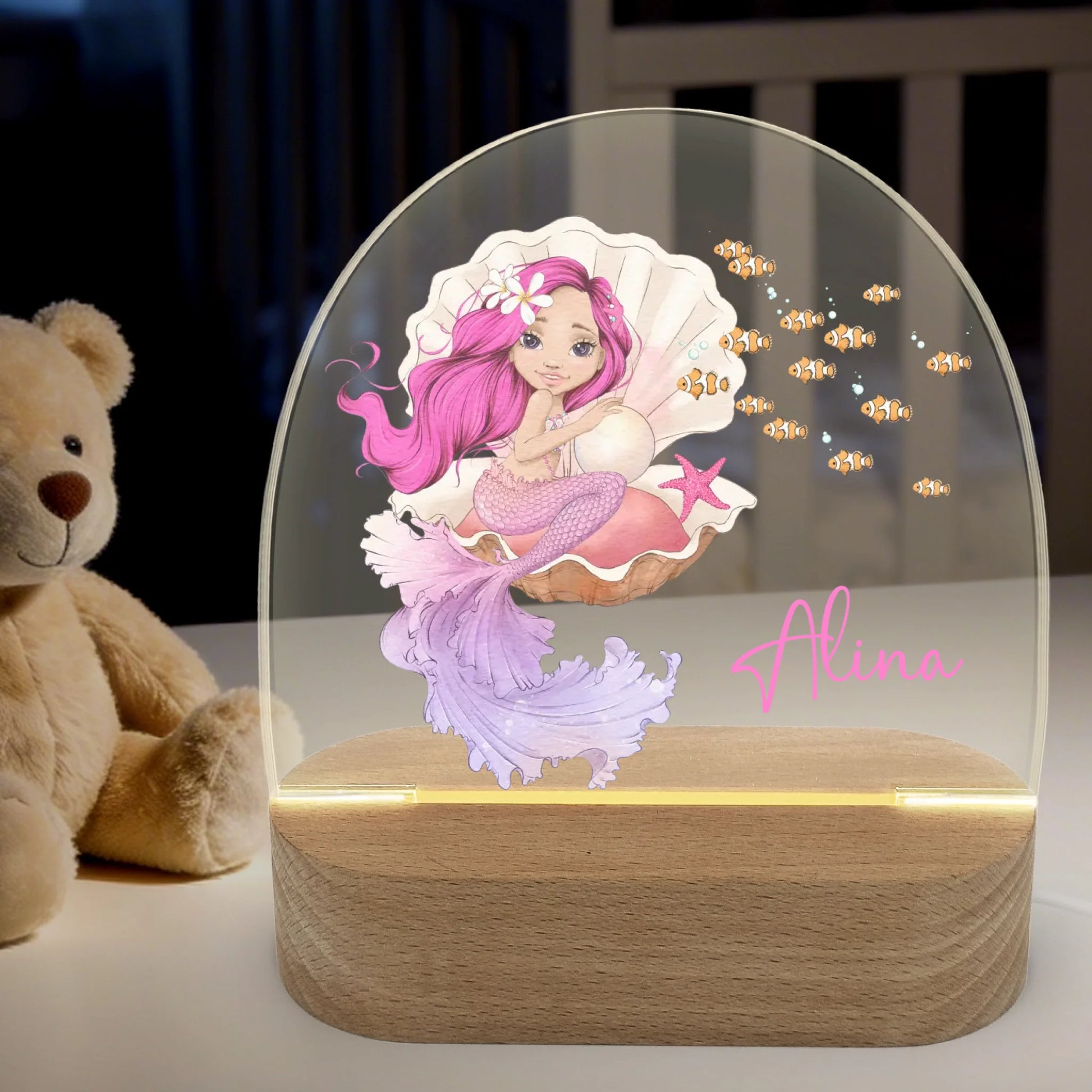 Nachtlicht-an-Hintergrund