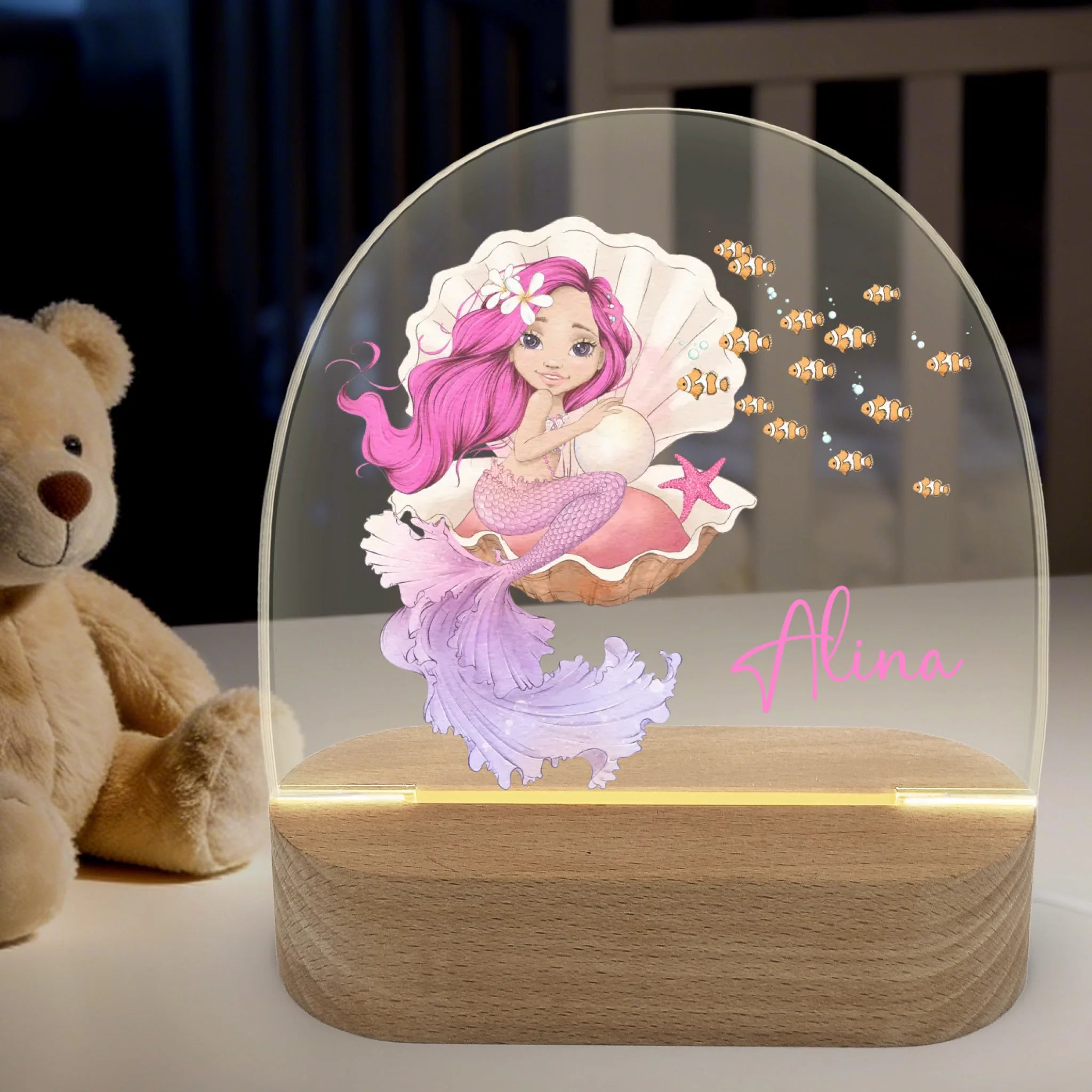 Nachtlicht-an-Hintergrund