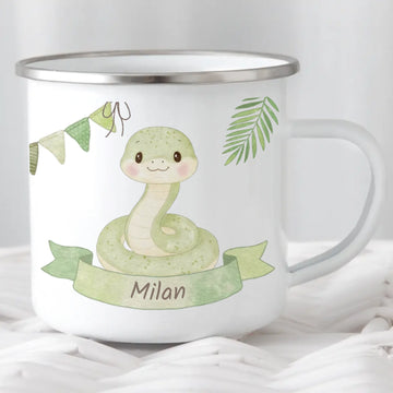 Kindertasse personalisiert Schlange