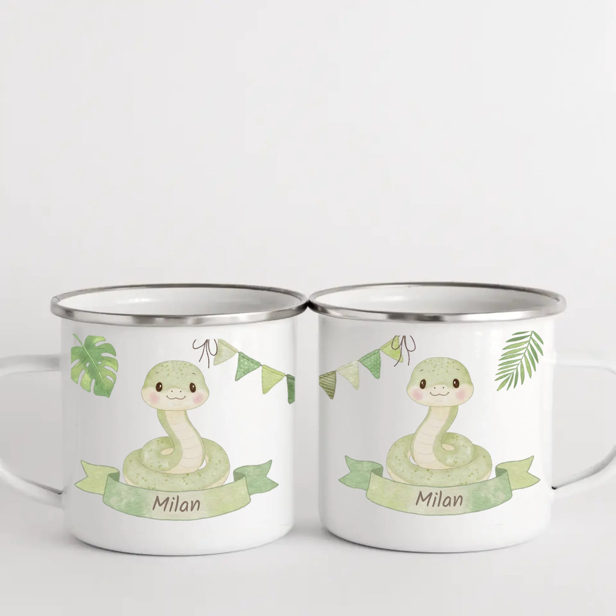 Kindertasse personalisiert Schlange