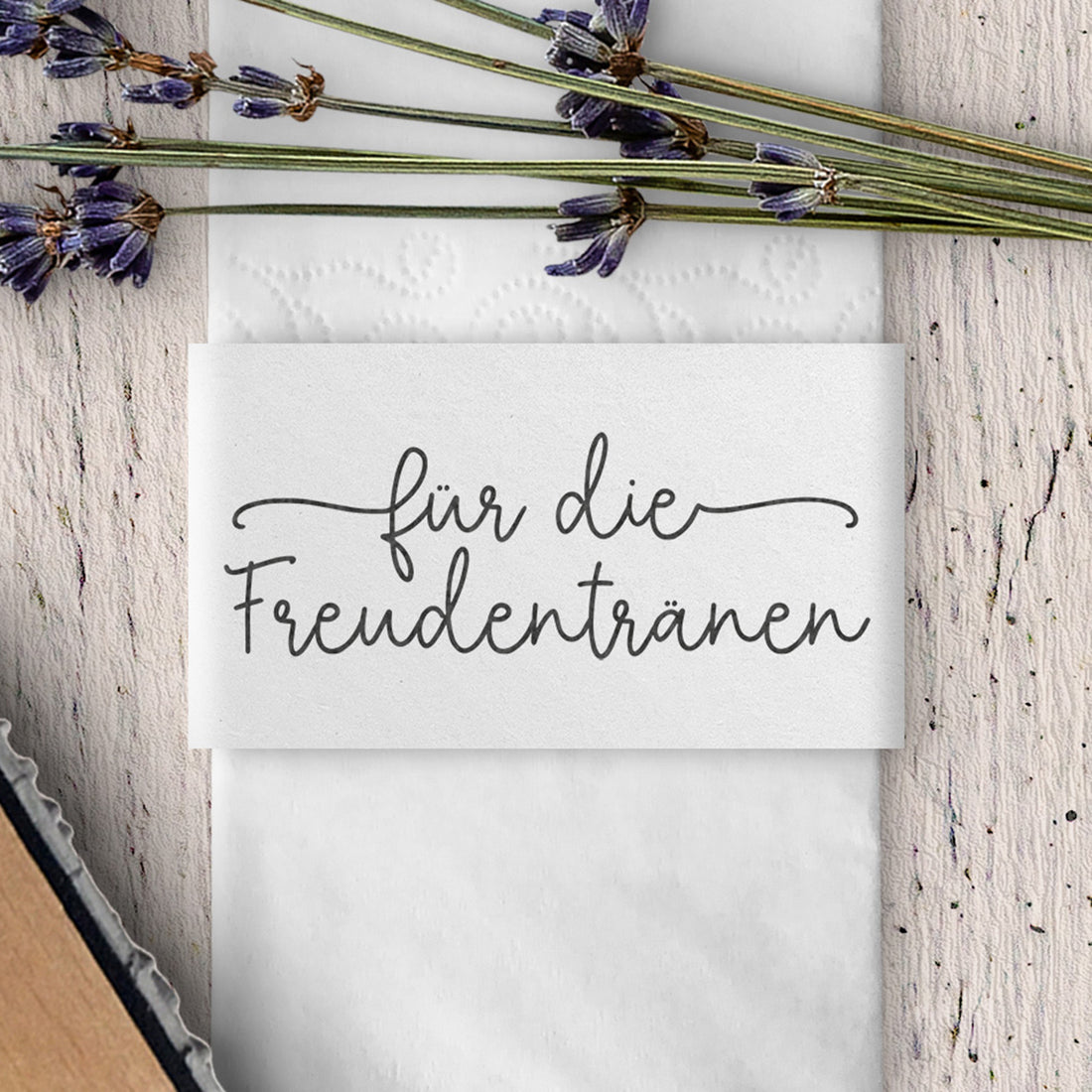 Stempel - für die Freudentränen - Schreibschrift, Swashes FS-001